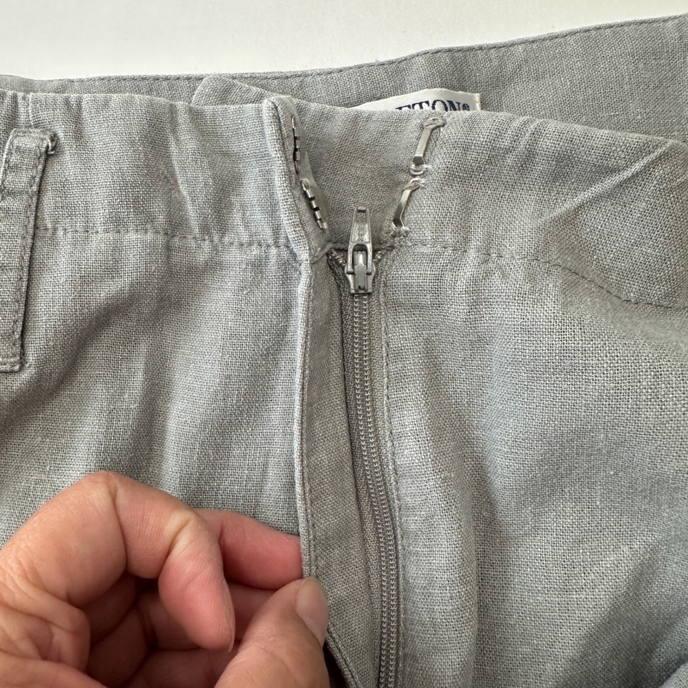 Pendleton Linen Blend Wide Leg Pants Trousers Gray Career Casual Women's Size 10 - Picture 8 of 15